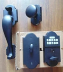 Emtek E451211-FB Flat Black Sandcast Bronze Keypad Style Entry Set Winchester Kn Open. Price: $425.00.