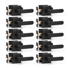 Knobwell 10 Pack Privacy Door Handles Interior Matte Black Levers Lock New. Price: $134.98.