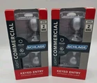 Schlage Orbit Satin Chrome Light Commercial Keyed Entry Door Knob New. Price: $44.00.