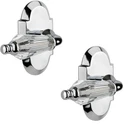 Nostalgic Warehouse Cottage Plate With Parlor Lever Privacy 2.375" Bright Chrome Open. Price: $69.99.