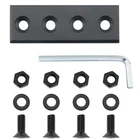 Barn Door Track Connector, Sliding Hardware Black Carbon Steel Interior ... New. Price: $15.13.