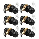 Door Lock Pack Round Keyed Entry Matte Black L-607-BK-ETC Knobwell Alike New. Price: $89.99.