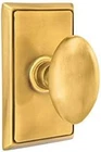 Emtek 8221EUS7 Privacy Egg Knob With Rectangular Rosette French Antique New. Price: $125.00.