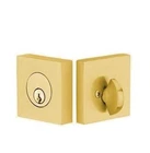 Emtek 8469US4 Square Modern Single Cylinder Keyed Entry Deadbolt, Satin Brass New. Price: $49.99.