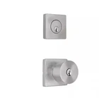 Home Decorators Ridgeway Satin Nickel Door Knob Combo Pack W/ Square Rose New. Price: $34.99.