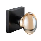 Champagne-gold Glass Door Knobs 2 Pack Non-turning Single Side Dummy Crysta... New. Price: $58.67.