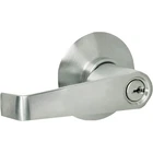 Schlage F80CSV ELA626 Storeroom Knob, Lever Handle, Satin Chrome, Residential, New. Price: $90.16.