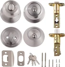Amazon Basics Bedroom/bathroom Door Knob With Lock Coastal Brass Satin Nickel Open. Price: $23.99.