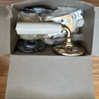 Gainsborough Lever Passage Set With Latch E4054 Gold White Metal Porcelain Open. Price: $69.00.