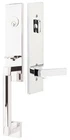Emtek Hercules Smooth Tubular Keyed Entry Handle Set, Dumont Lever Lh, Nickel New. Price: $390.00.
