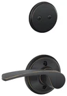 Schlage F94-MER-RH Merano Right Handed One-sided Dummy Interior Bronze New. Price: $62.43.
