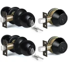 Bestten 2 Pack Keyed Same Exterior Door Knobs And Single Cylinder Deadbolts C... New. Price: $51.49.