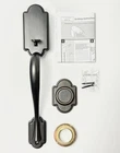 Kwikset 802ANLIP-11P Arlington Dummy Handleset, Exterior, Venetian Bronze Open. Price: $89.00.
