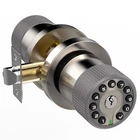 Keypad Door Knob With Key,keyless Satin Nickel Rubber Grip New. Price: $61.15.