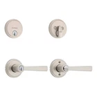 Kwikset Trafford Keyed Entry Handle Single Cylinder Deadbolt Combo Pack New. Price: $34.95.