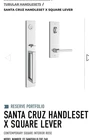 Baldwin Reserve Santa Cruz Single Cylinder Handleset Polished Chrome 9BR1841-090 Open. Price: $399.99.