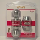 Atlas Home Security Exterior Entry Deadbolt Keyed Satin Chrome Pick Resistant New. Price: $17.99.