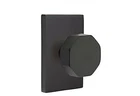 Emtek Privacy Set, Modern Rectangle Rosette, Octagon Knob (flat Black New. Price: $222.99.