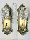 Nostalgic Warehouse 712592 Victorian Plate Crystal Door Knob Antique Brass Open. Price: $179.99.