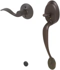 Schlage FE285-PLY-ACC-RH Right Handed Front Entry Handleset Bronze New. Price: $200.69.