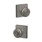 Schlage Bowery Satin Nickel Privacy Bed/bath Door Knob F40 Bwe 619 Col Open. Price: $23.99.