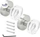 NUK3Y Pyro Door Knob Crystal Glass Round (dummys (2 Pack), Satin Nickel) New. Price: $46.11.