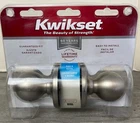 New Kwikset Bed & Bath Door Knob Satin Nickel 300P-15-CP Bbpkg. Price: $12.95.