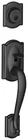 Schlage F92-CAM Camelot Exterior One-sided Dummy Handleset Black New. Price: $143.01.