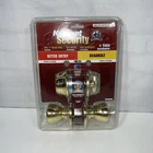 Kwikset Security Keyed Entry Door Knob Deadbolt Gold 1 Solid Core New. Price: $19.97.