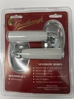 Rare! Gainsborough White Porcelain & Chrome Locking Lever Set Bed Bath 84809 New. Price: $109.98.