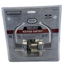 Universal Hardware Heavy Duty Commercial Entry Curved Lever Satin Chrome UH40126 New. Price: $29.95.