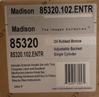 Baldwin 85320.102.ENTR Sectional Handleset W/ Knob - Oil Rubbed Bronze *read* Open. Price: $279.99.