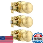 Karlstone 3 Pack Passage Knob, Gold Closet,door Handle Key For New. Price: $75.08.