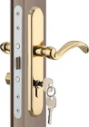 Pella Storm Door Handle Accessory Set With Key & Lock Cylinder - Polished Gold New. Price: $154.55.