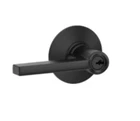 Schlage F80 622 Latitude Single Cylinder Keyed Entry Storeroom, Matte Black Open. Price: $24.99.