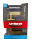 Kwikset Halifax Square Privacy Door Lever Brushed Gold 730HFL Sqt 97300-967 New. Price: $39.95.