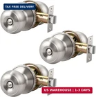 Knobwell 3 Pack Privacy Door With Lock Brushed Nickel Finish For Bedroom New. Price: $36.56.