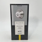 Baldwin Prestige Round Deadbolt 385RDB Satin Nickel Double Cylinder Smartkey Open. Price: $24.95.