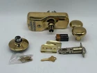 Schlage FE575 505 Plymouth Keypad Entry, Bright Brass Used. Price: $59.95.