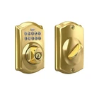 Schlage Camelot Electronic Keypad Deadbolt Lock, Keyless Front Door Entry, New. Price: $106.69.