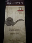 Baldwin Prestige Series Tobin Lever Slate Keyed Door Entry Lock 93540-010 Open. Price: $25.00.