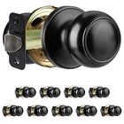 Ilyapa Passage Door Knobs, Colonial Style Closet Handle Matte Black Bedroom New. Price: $103.49.