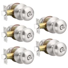 Gobekor Brushed Nickel Door Knobs Privacy Interior For Bedroom Bat... New. Price: $54.82.