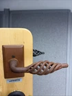 Emtek Passage Right Handle Only Wrought Steel Rosette Rust Lafayette Lever Open. Price: $74.95.