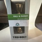 Tru-bolt Madison Hall & Closet Door Knob Non-locking Polished Brass, Reversible New. Price: $10.75.