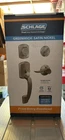 Schlage Greenwich Front Entry Handleset Door Lever & Deadbolt Lock Satin Nickel New. Price: $84.00.