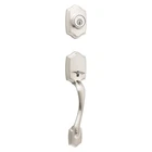 Kwikset 96870-099 Handleset, Grade, Brass, Satin Nickel, 2-3/8 X 2-3/4 Back New. Price: $110.37.