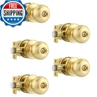 Karlstone 5 Pack Door Knobs,polished Brass Knob,bedroom Locks For New. Price: $74.09.