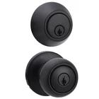 Amazon Basics Exterior Door Knob With Key Lock And (pack Of 1), Black New. Price: $29.94.