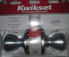 Kwikset 942002-441 400T 26D Satin Chrome Knobset New. Price: $35.99.